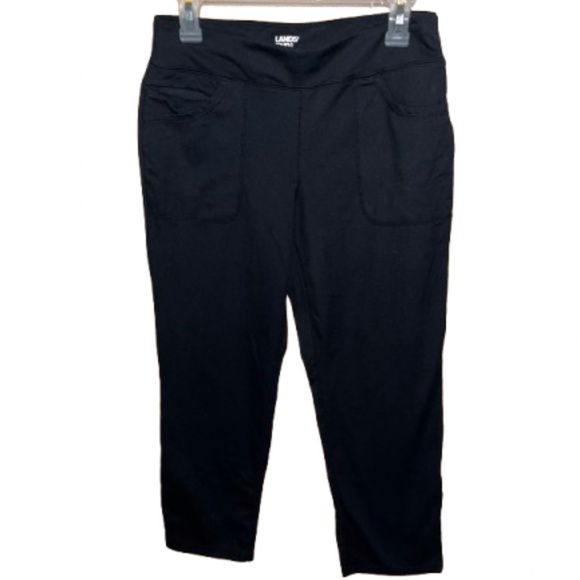 Land’s End Women’s Black Athletic Outdoor Pants Sz-S - Picture 1 of 6